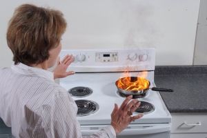 63% of the range or stove top fires beginning with food, occurred when someone was frying (Source: U.S. Consumer Product Safety Commission)